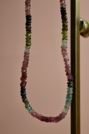 Toermalijn Edelsteen Ketting - Gold Vermeil