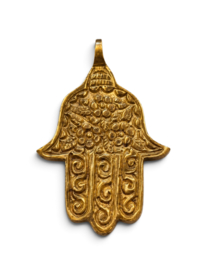 Hamsa Flower Hanger - Brass