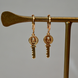 The Key Single Earring Gold Plated
