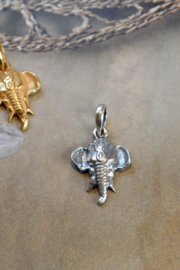 Sterling Silver Elephant Head Pendant