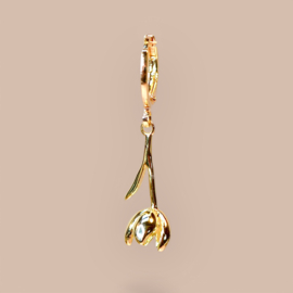 Tulip Single Earring Gold Plated
