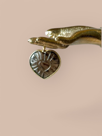 Gemstone Heart Pendant Gold Vermeil