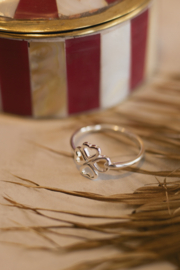 Lucky Clover Ring Sterling Silver