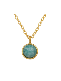 Amazonite Necklace - Gold Vermeil