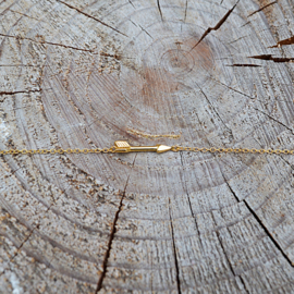 Gold Vermeil Arrow Bracelet / Armband