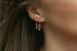 Hanging Komi Green Agate Gold Vermeil Earrings / Muja Juma