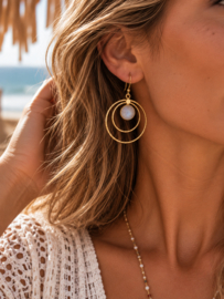 Maansteen Mati Oorbellen - Gold Plated