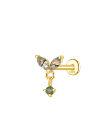 Spark Zircon Piercing - Gold Vermeil