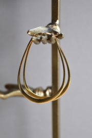 Oval Hoop Earrings Gold Vermeil / Oorbellen