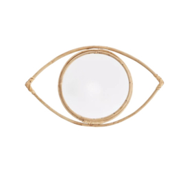 Hanging Eye Mirror W/ Bamboo / Madam Stoltz