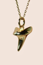 Haaientand Ketting - Gold Plated