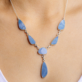 Doublet Opal Necklace Sterling Silver