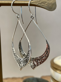 Bohemian Bali Earrings / Sterling Silver Oorbellen