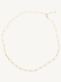 Basis Schakel Ketting - Gold Plated