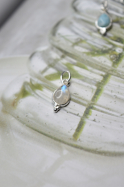 Pear Shaped Gemstone Pendant Sterling Silver