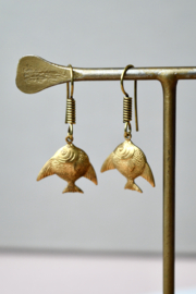 Angel Fish Earrings Brass