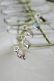 Pear Shaped Gemstone Pendant Sterling Silver