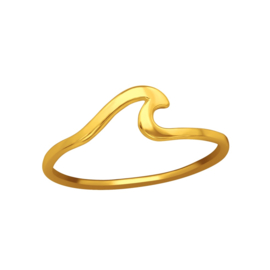 Beach Wave Ring Gold Vermeil