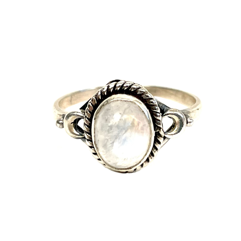Zilveren moonstone ring Sieraden Ringen Ringen met meerdere stenen 