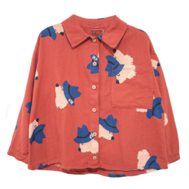 Lotiekids Overhemd blouse Chill Dog  -  Red