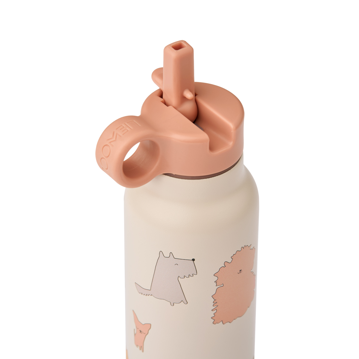 Liewood Falk RVS Thermos drinkfles -  Cats and Dogs
