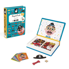 Janod |  Magnetibook Crazy Faces | 3-8 jaar