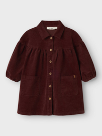 Lil Atelier Obert Corduroy Jurk  -  Hot Chocolate