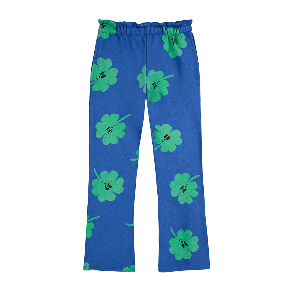 Bobo Choses Lucky Clover all over flare jogging pants