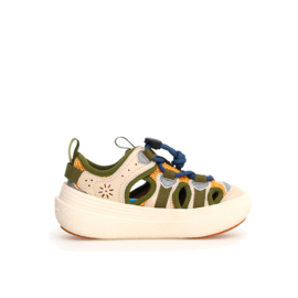 Flower Mountain sneaker sandalen Chomei Junior - Beige-Green-Orange