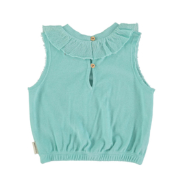 Piupiuchick mouwloze top met "Feelin' Alive" print