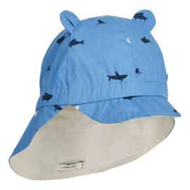 Liewood | Gorm reversible zonnehoedje Shark | Riverside