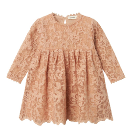 Lil Atelier | Roseli tule jurk Rugby Tan