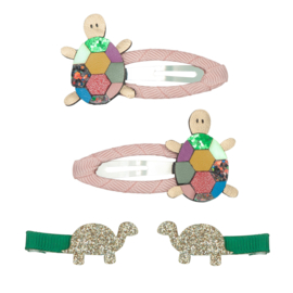 Mimi & Lula | Technicolour Tortoise Clips   A16