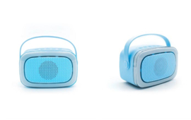 Lalarma | Karaokeo Party set met twee microfoons | Blauw