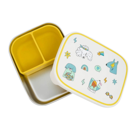The Cotton Cloud RVS lunchbox Funky Dogs