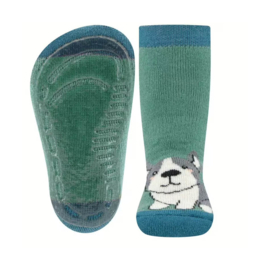Ewers  | Antislip soksloffen Blauw Dog