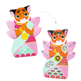 Djeco Knutselset Creëren met Stickers Rhinestone DJ00091 | 3-6 jaar