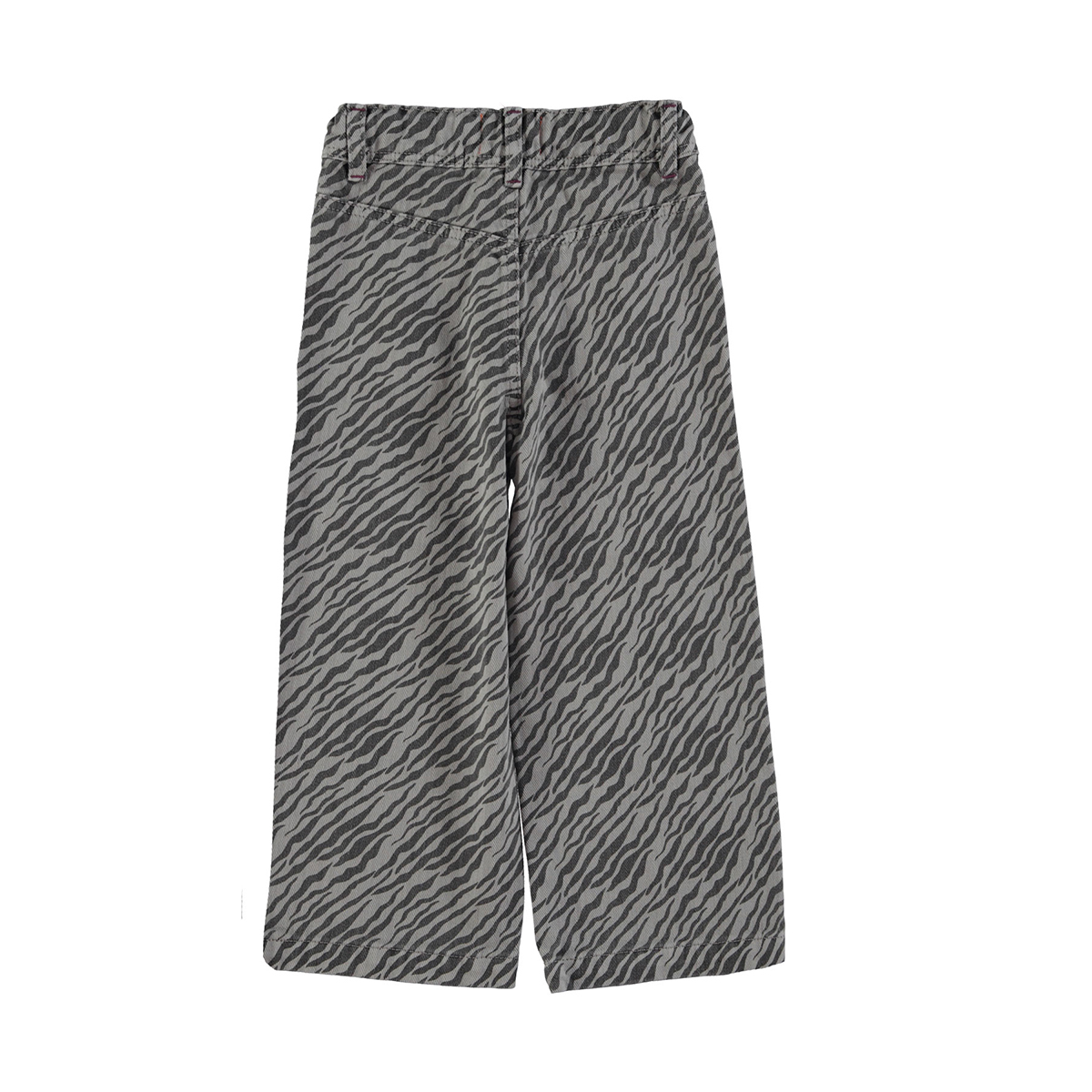 Piupiuchick Flared Broek -  Grijs met Zebraprint