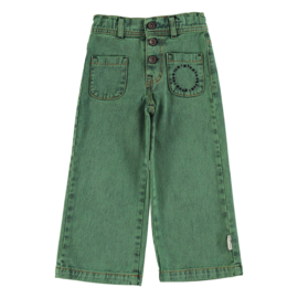 Piupiuchick | Flare denim broek washed green