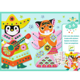 Djeco Knutselset Creëren met Stickers Rhinestone DJ00091 | 3-6 jaar