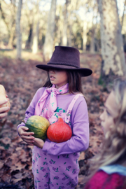 Piupiuchick | Dungarees | Salopet roze corduroy met bloemen