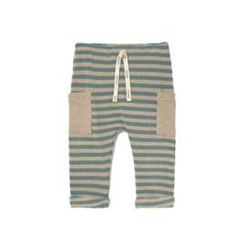 Cozmo Baby Gebrushte broek Nilo - Arctic Blue gestreept
