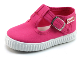 Cienta | Canvas t-band schoenen | Fuchsia