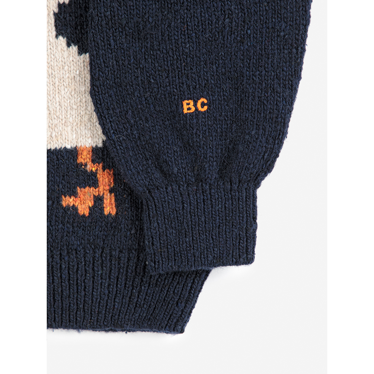 Bobo Choses Gebreid wollen vest La Oca