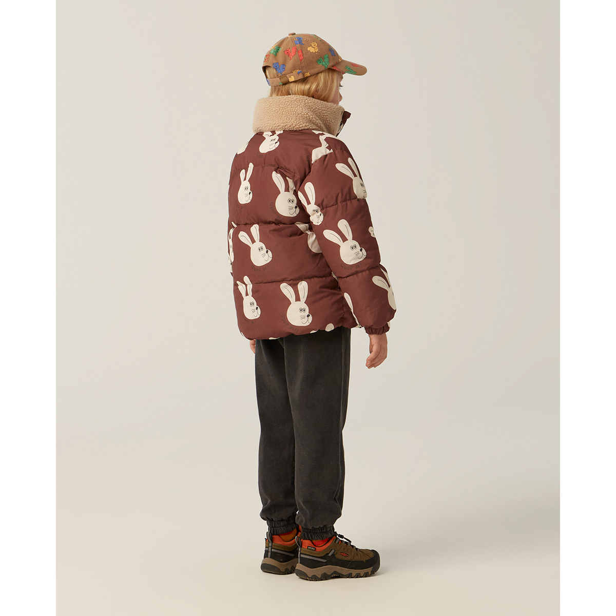 The Campamento Brown Puffer jacket Rabbits