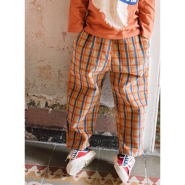 Lotiekids  Geruite Corduroy Broek  -  Toasted