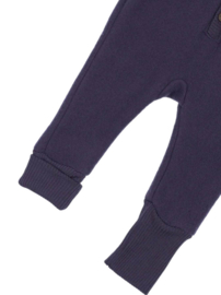 Mikk-line | Wollen babypak met capuchon | Nightshade