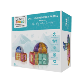 Cleverclixx | Small Curved Pack pastel | 34 delen