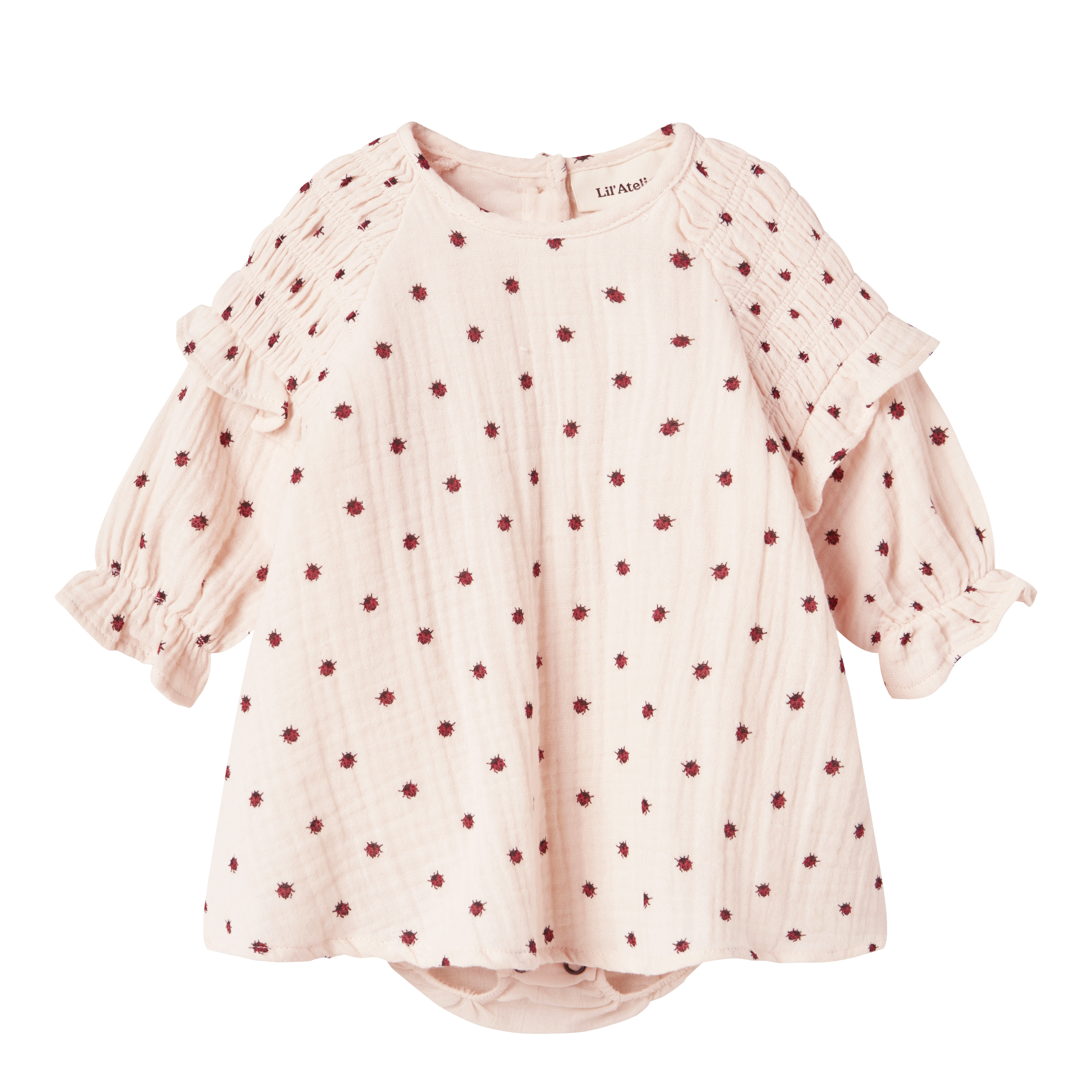 Lil Atelier newborn bodyblouse Lilia  -  Silver Peony