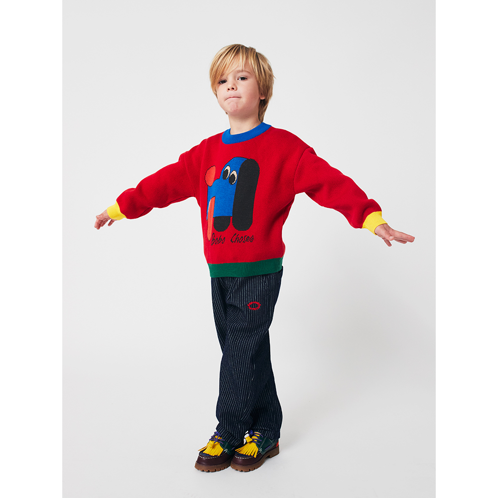 Bobo Choses Doggy Mate Jacquard Jumper